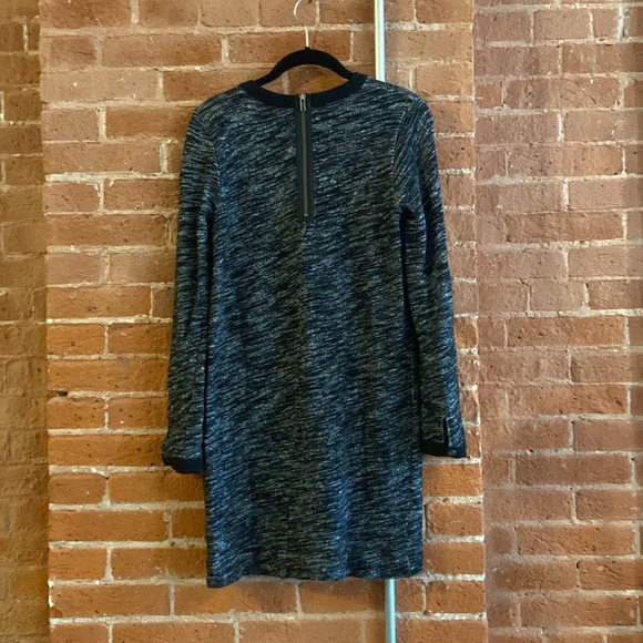 Madewell Sheath Dress in Marled Charcoal, M - Picture 2 of 8
